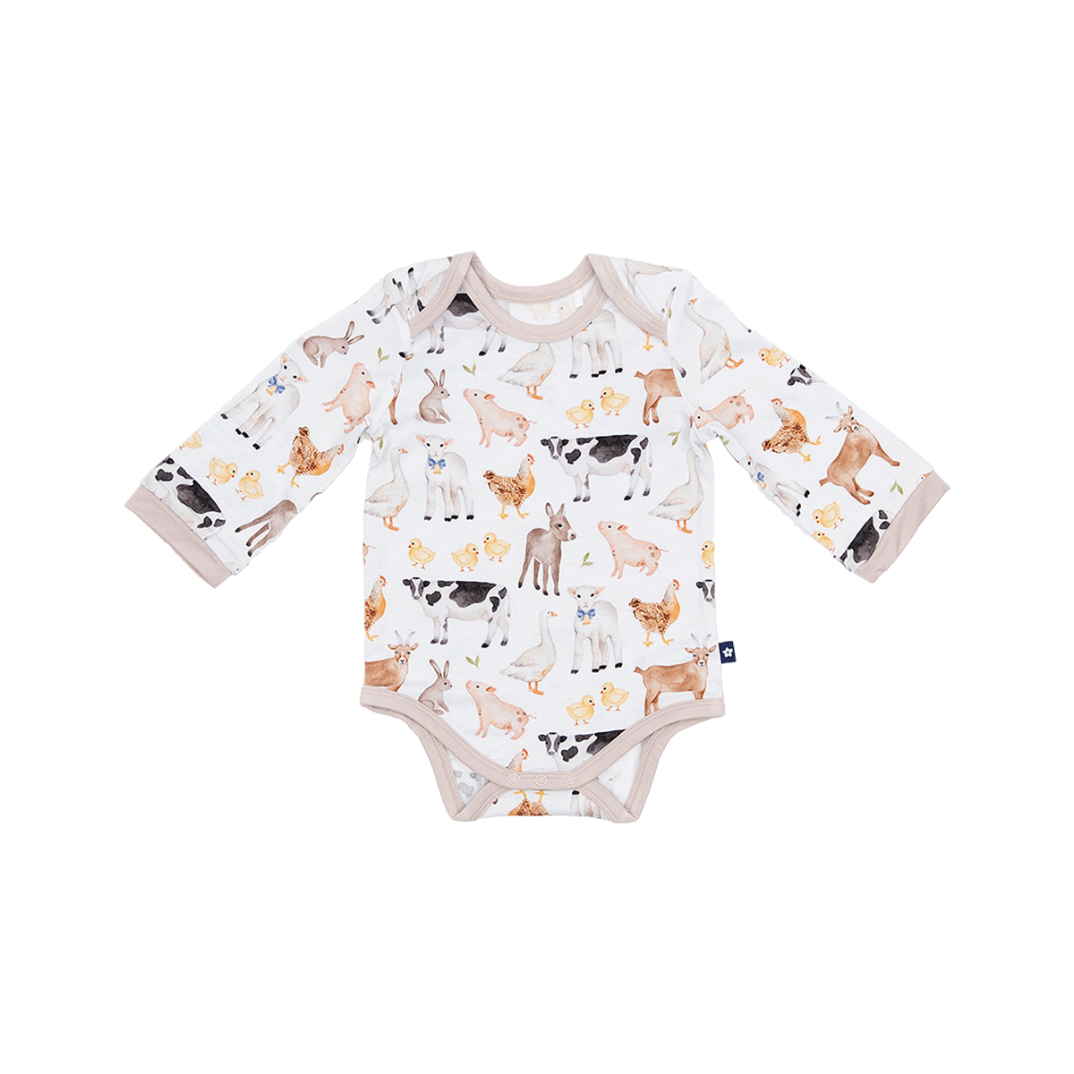 Long Sleeve Bodysuit in Funny Farm