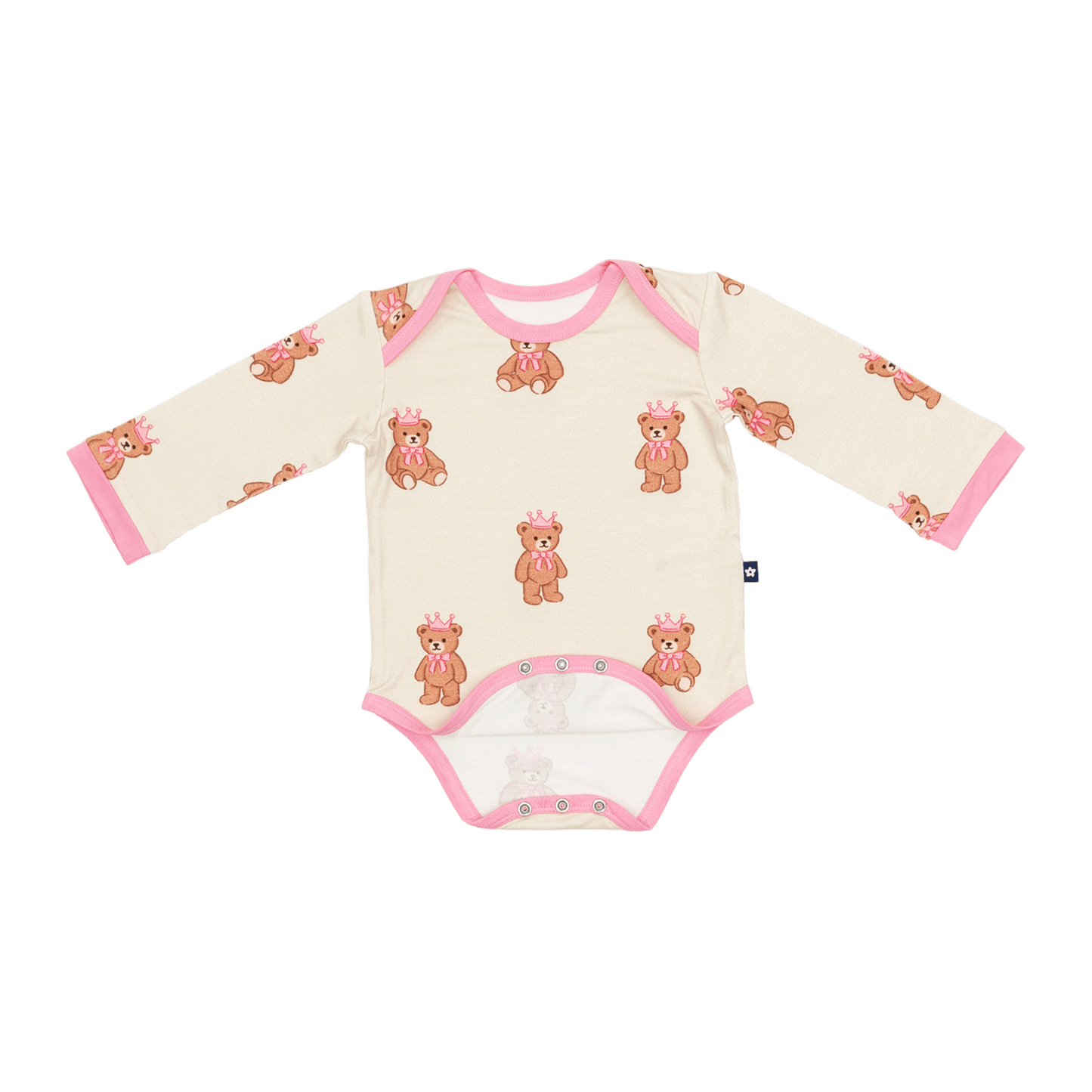 Long Sleeve Bodysuit in Princess Bear