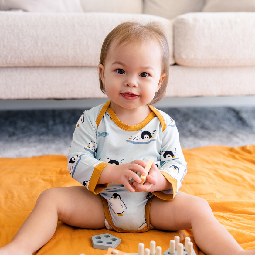 Long Sleeve Bodysuit in Waddle and Chill