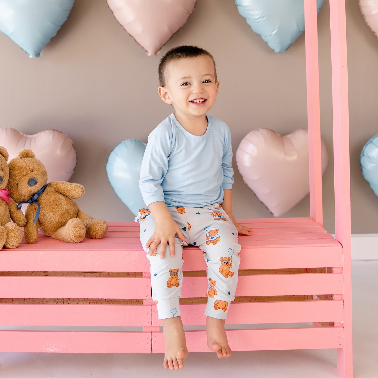 Long Sleeve Jogger Set in Bluebeary