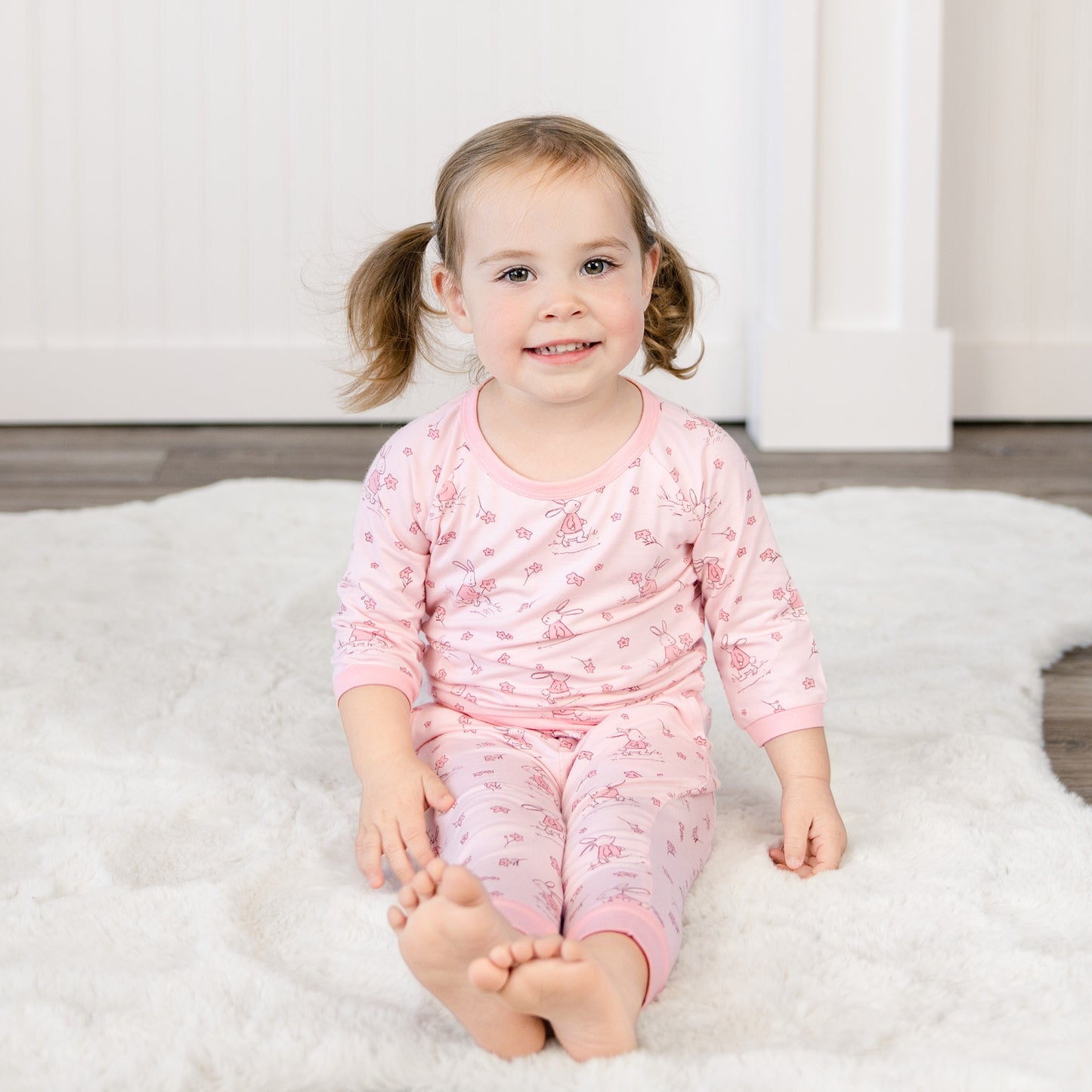Long Sleeve Jogger Set in Bunny Blossoms