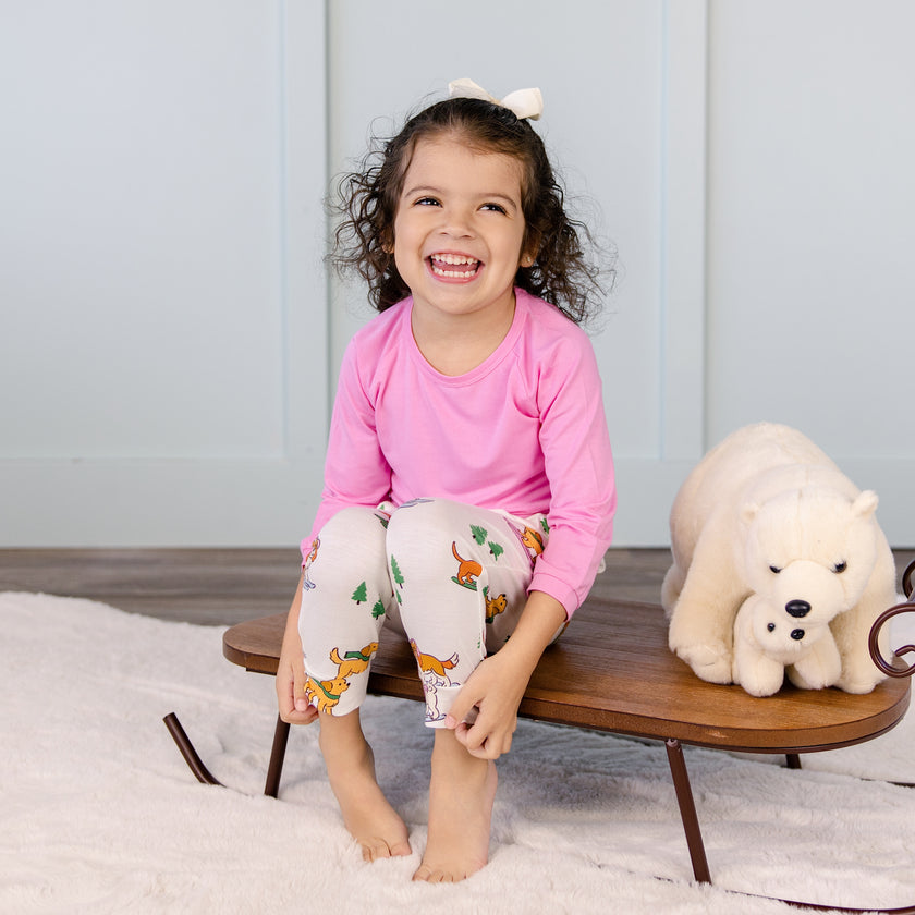 Long Sleeve Jogger Set in Pawder Patrol