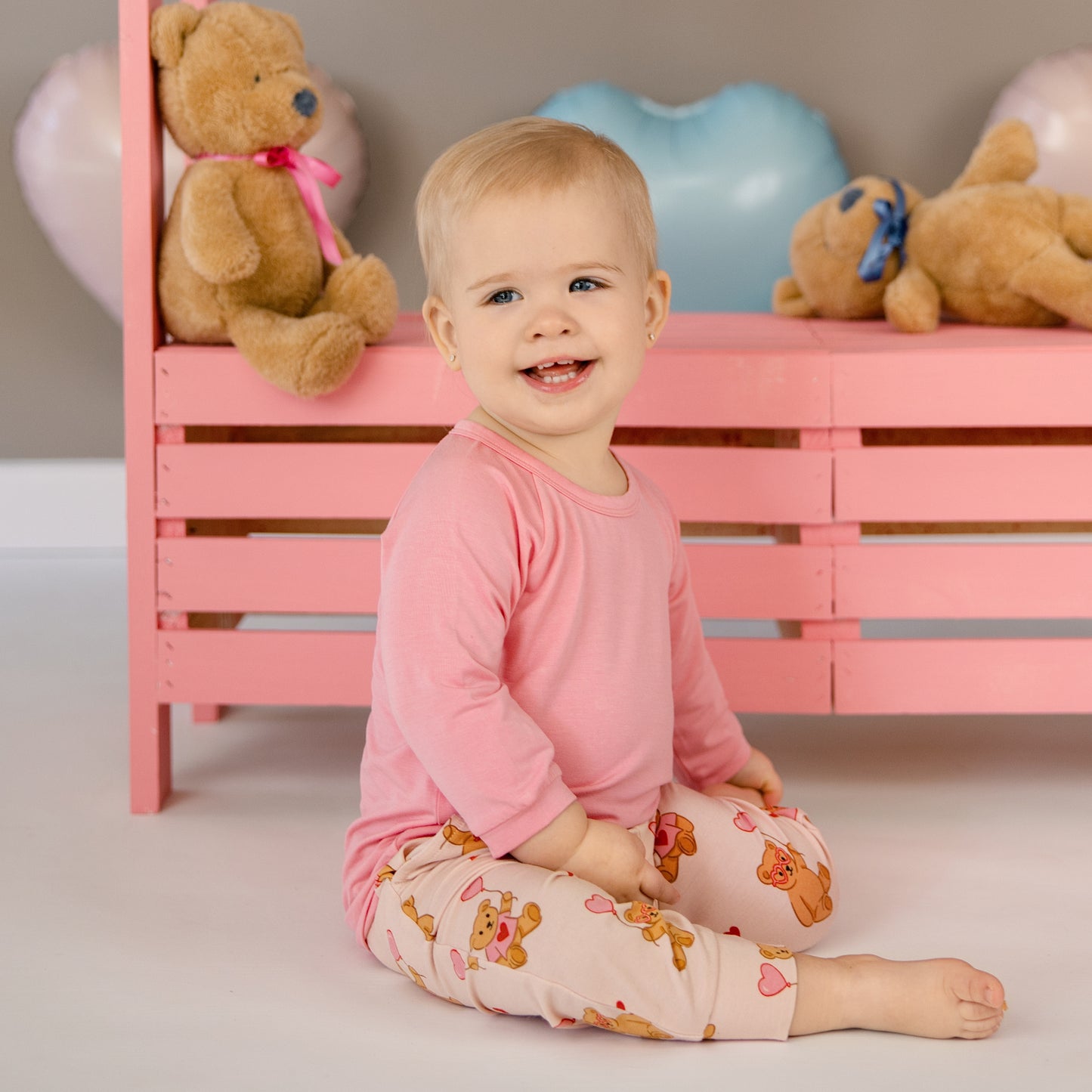 Long Sleeve Jogger Set in Strawbeary