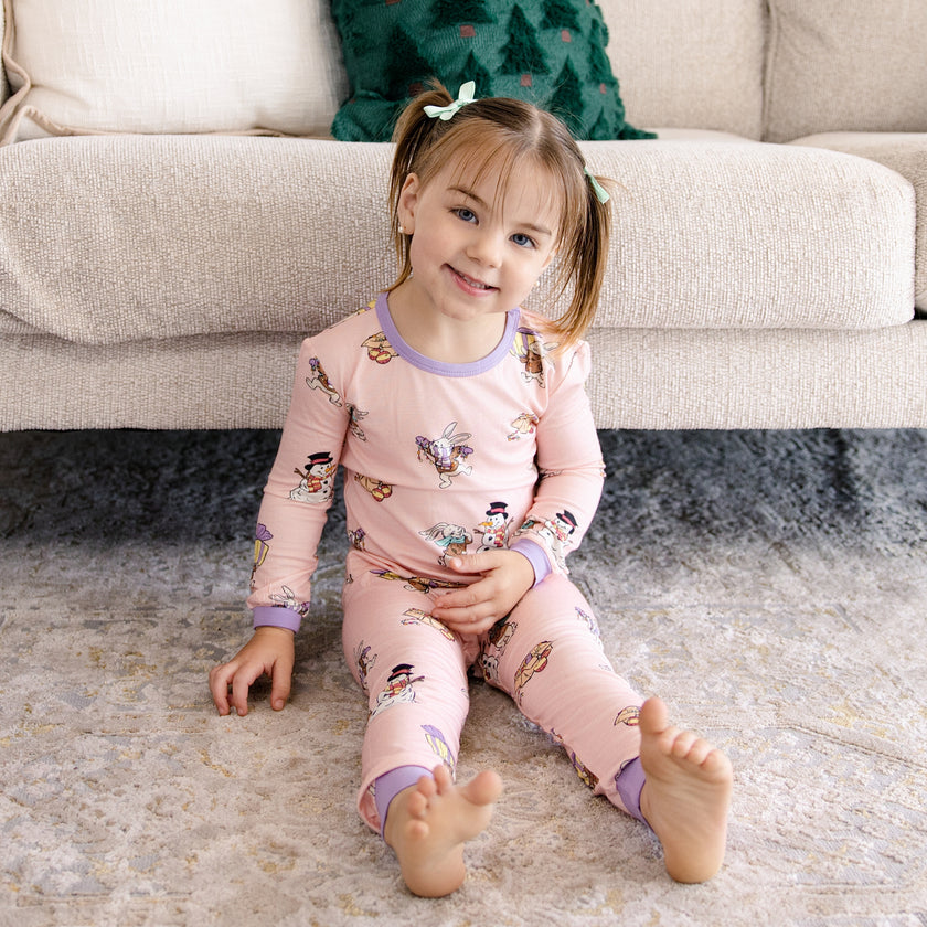 Long PJ Set in Hoppy Holidays