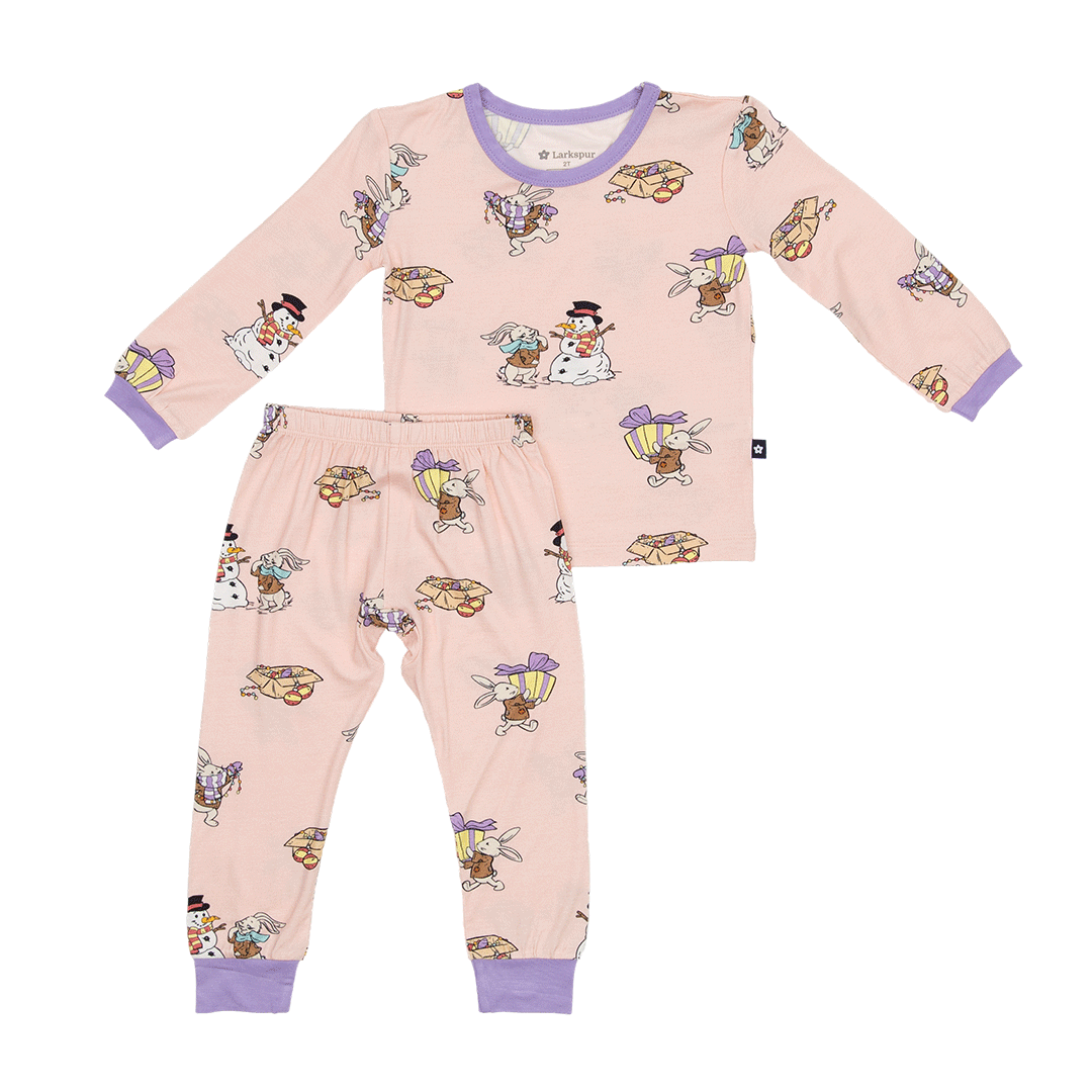 Long PJ Set in Hoppy Holidays