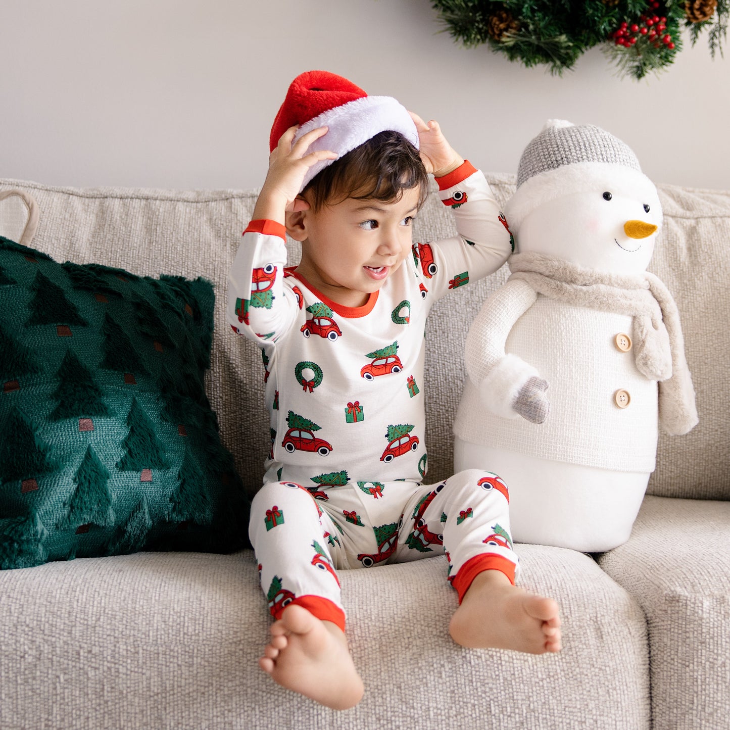 Long PJ Set in Jingle Cars