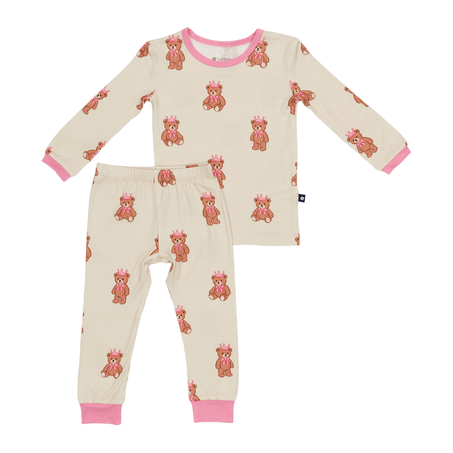 Long PJ Set in Princess Bear