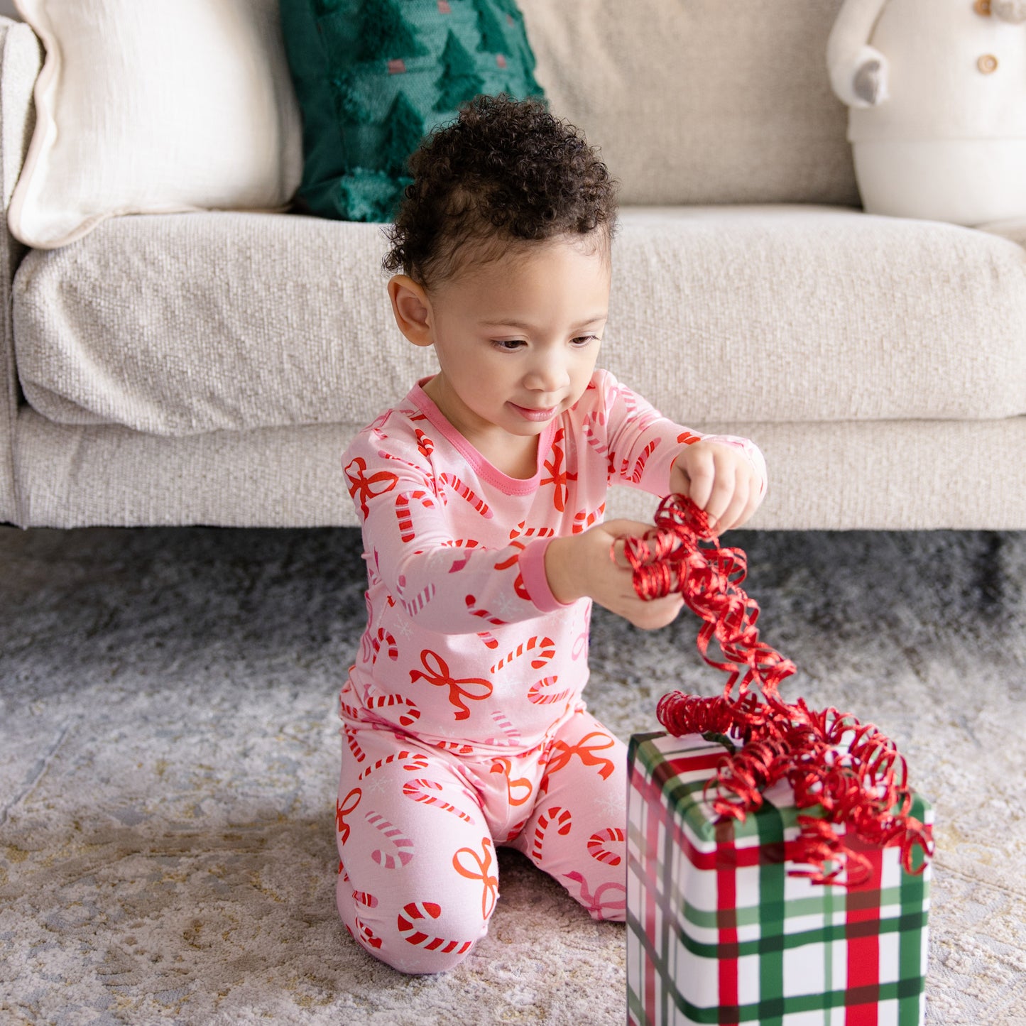Long PJ Set in Ribbon and Cheer