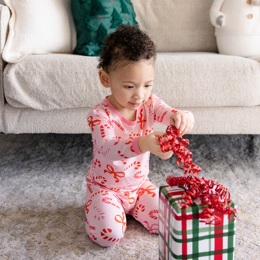 Long PJ Set in Ribbon and Cheer