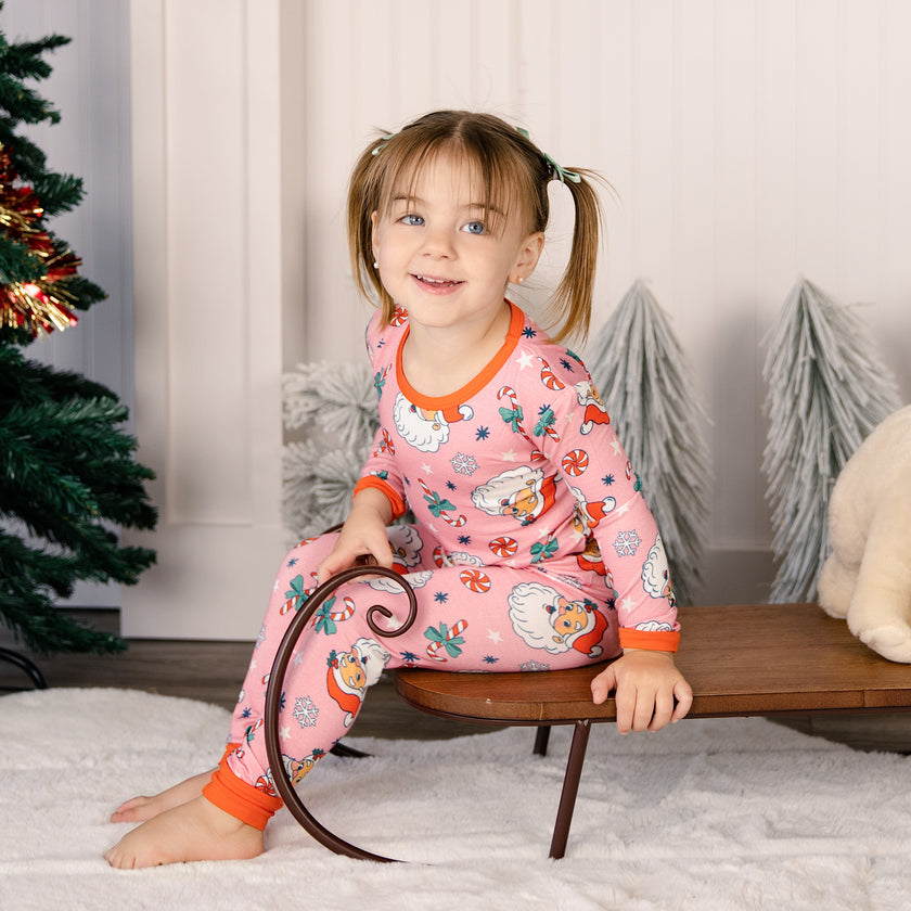 Long PJ Set in Santa Baby