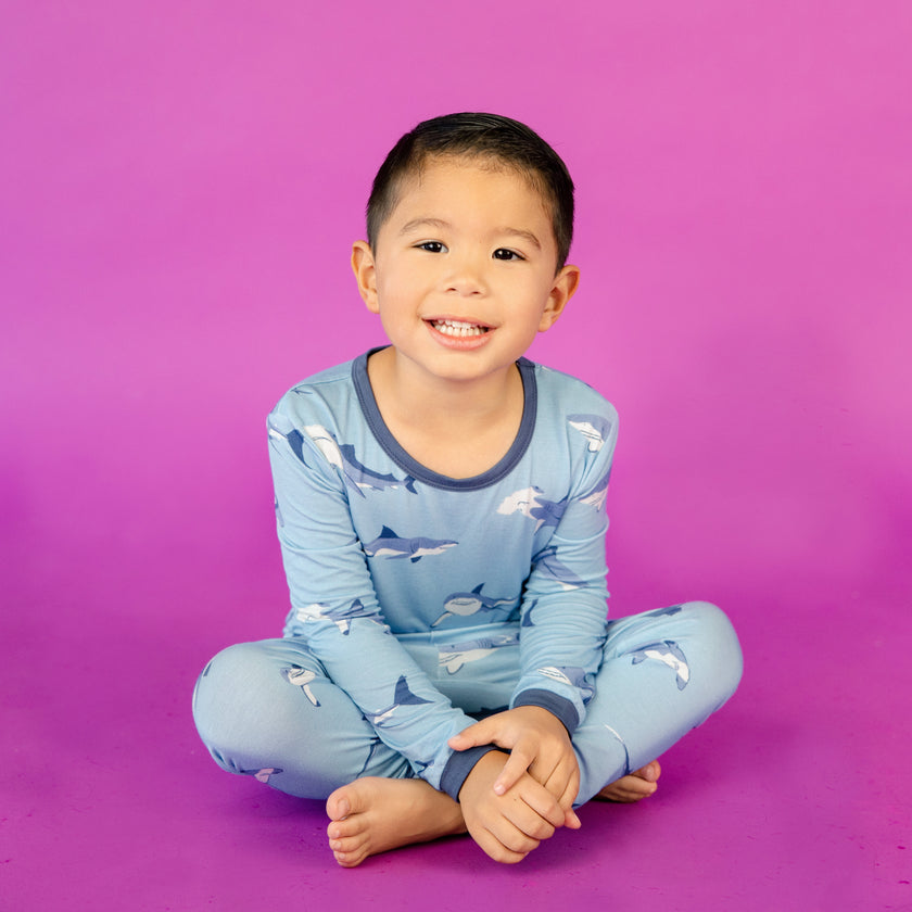 Long PJ Set in Sharks