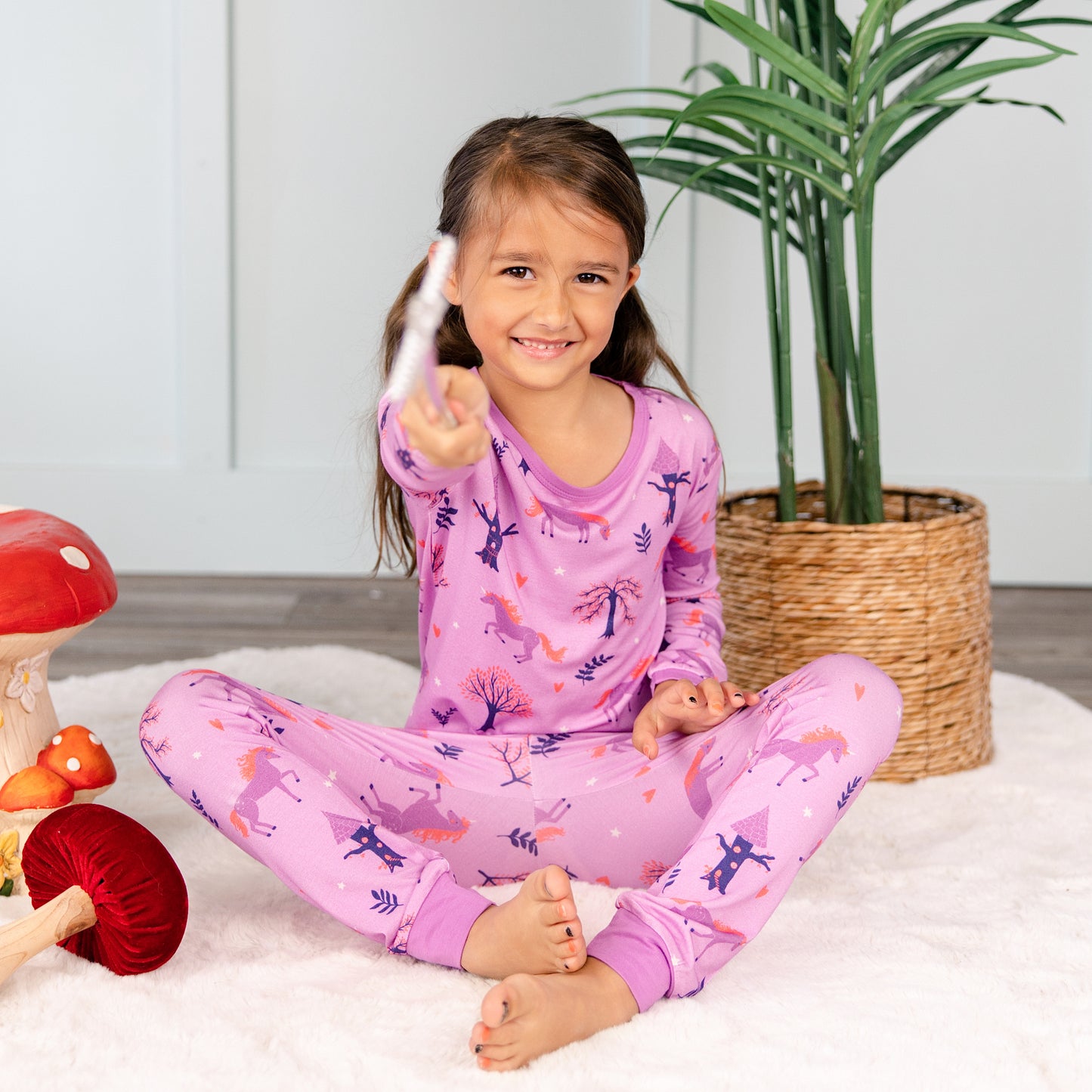 Long PJ Set in Unicorns