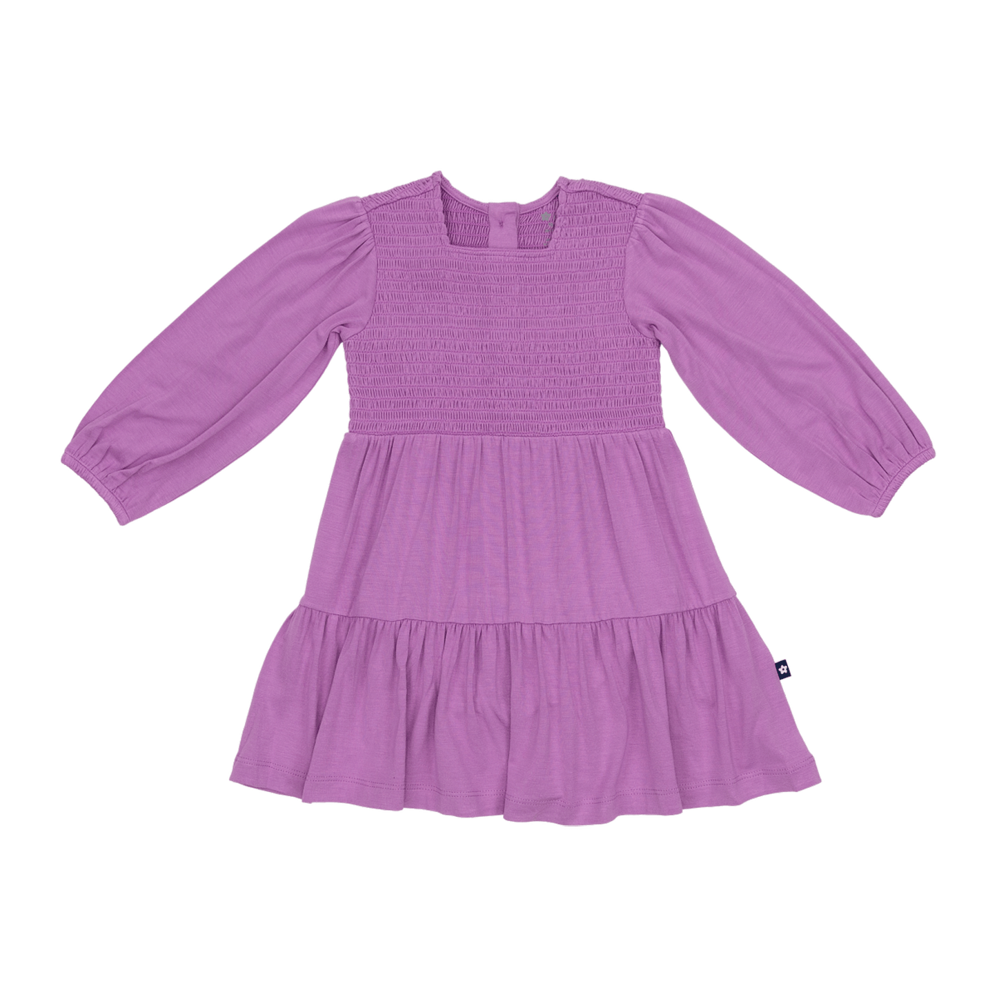 Long Sleeve Smocked Dress in Lilac Dust