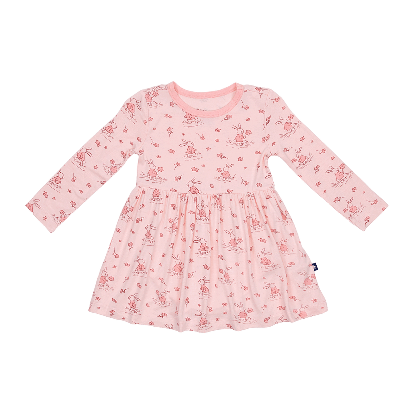 Long Sleeve Twirl Dress in Bunny Blossoms
