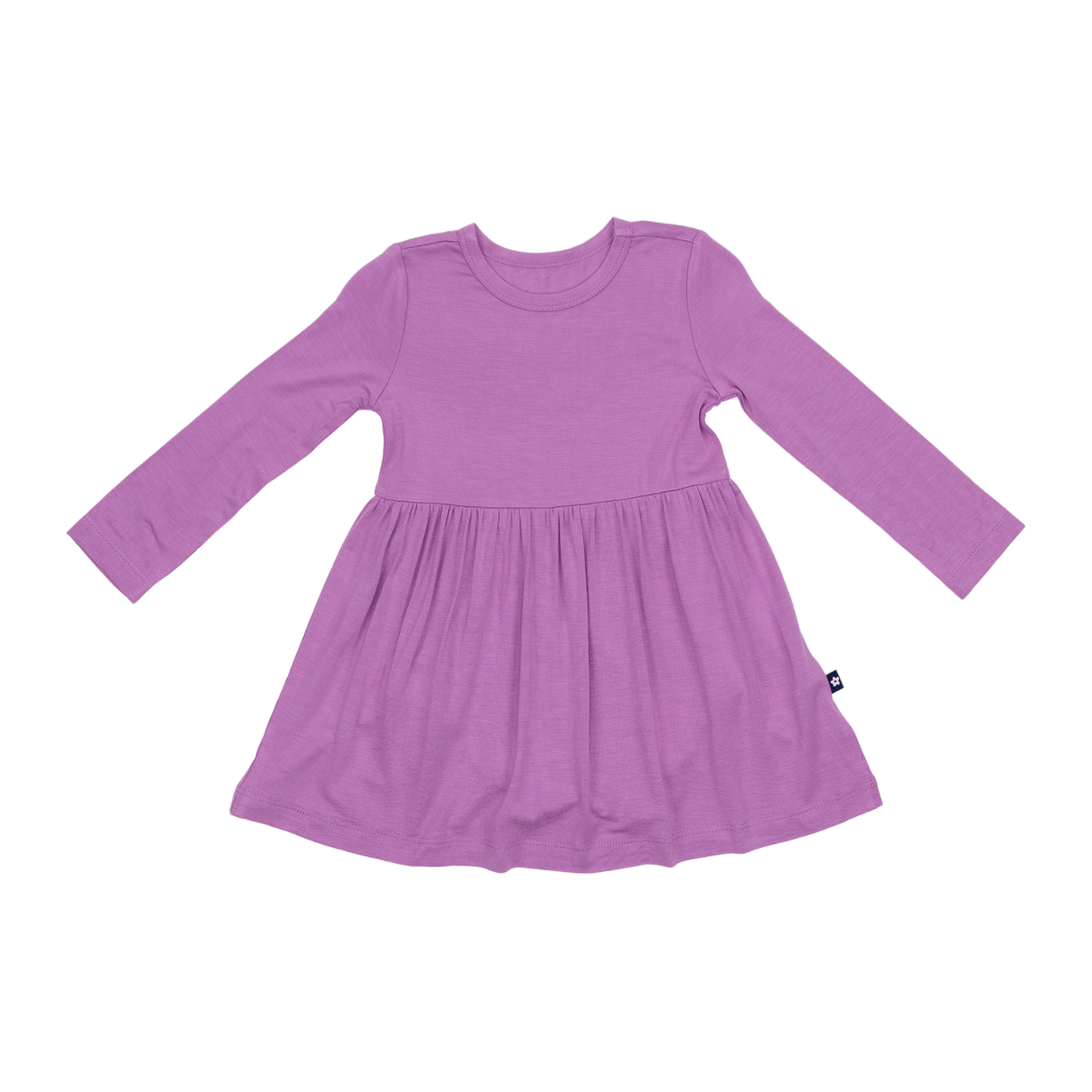 Long Sleeve Twirl Dress in Lilac Dust