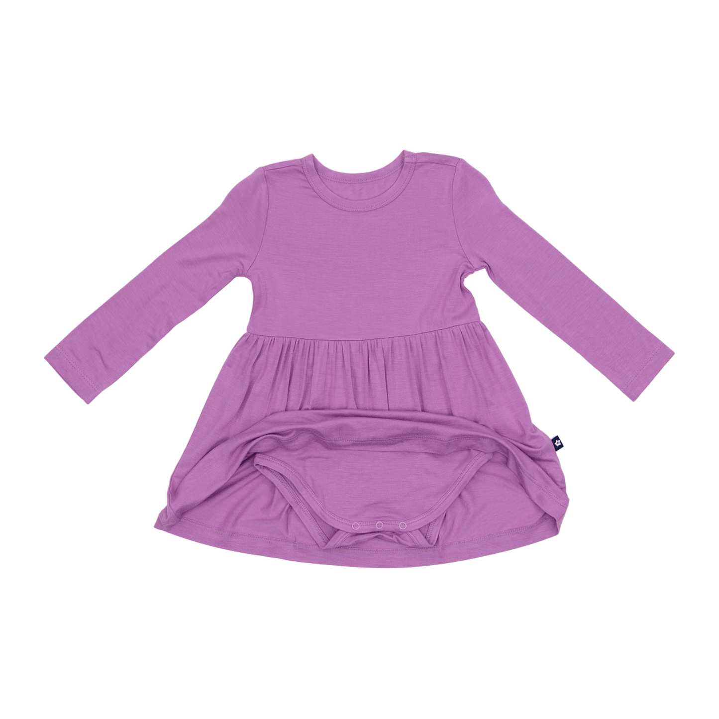 Long Sleeve Twirl Dress in Lilac Dust