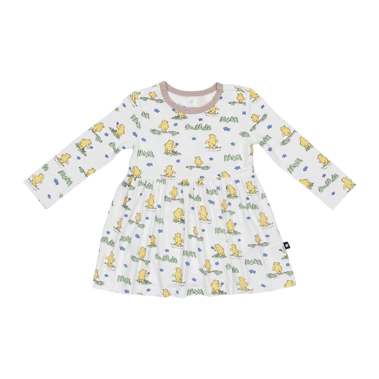 Long Sleeve Twirl Dress in Woodland Journey