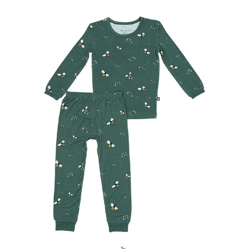 Long PJ Set in Busy Bee