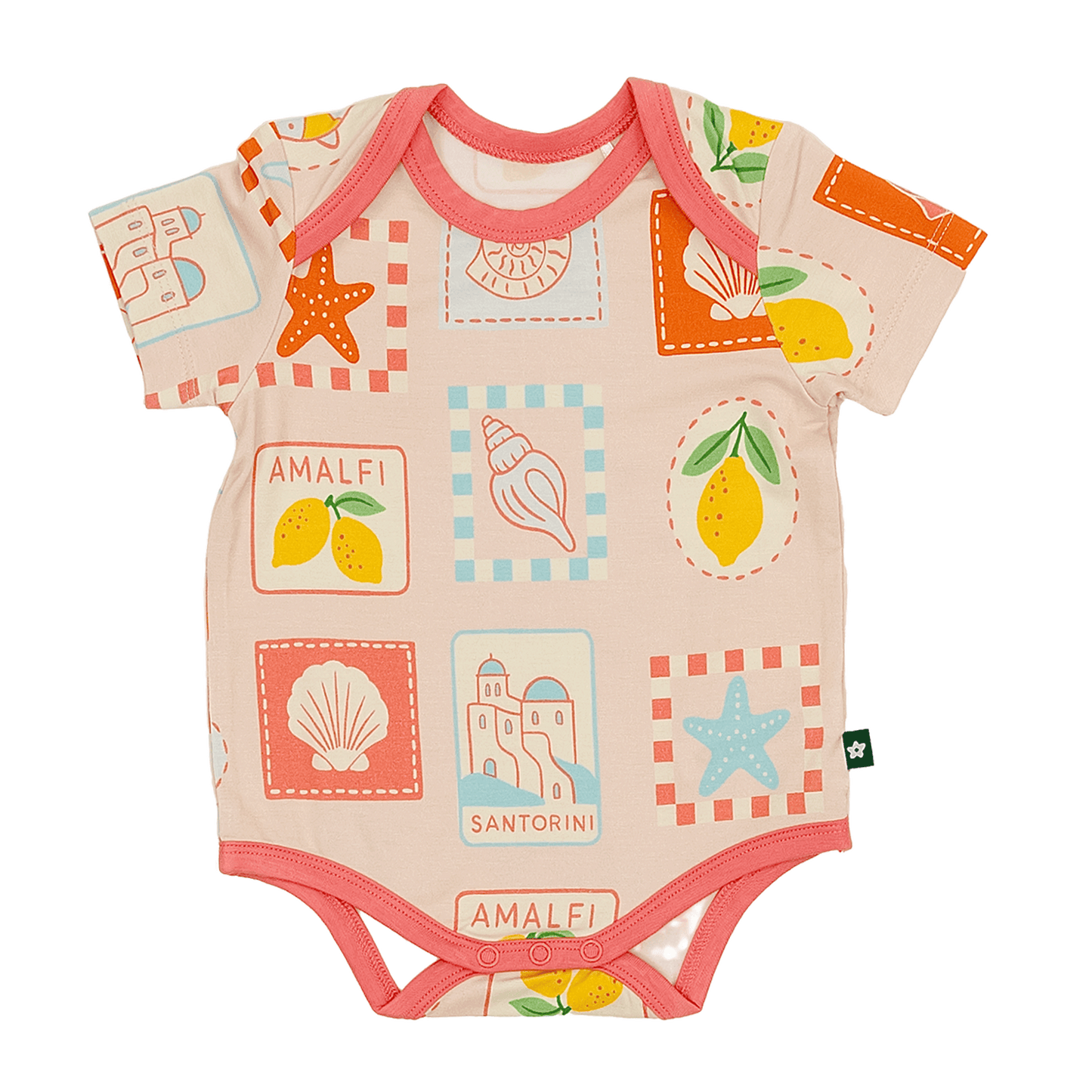 Short Sleeve Bodysuit in Amalfi Dreams