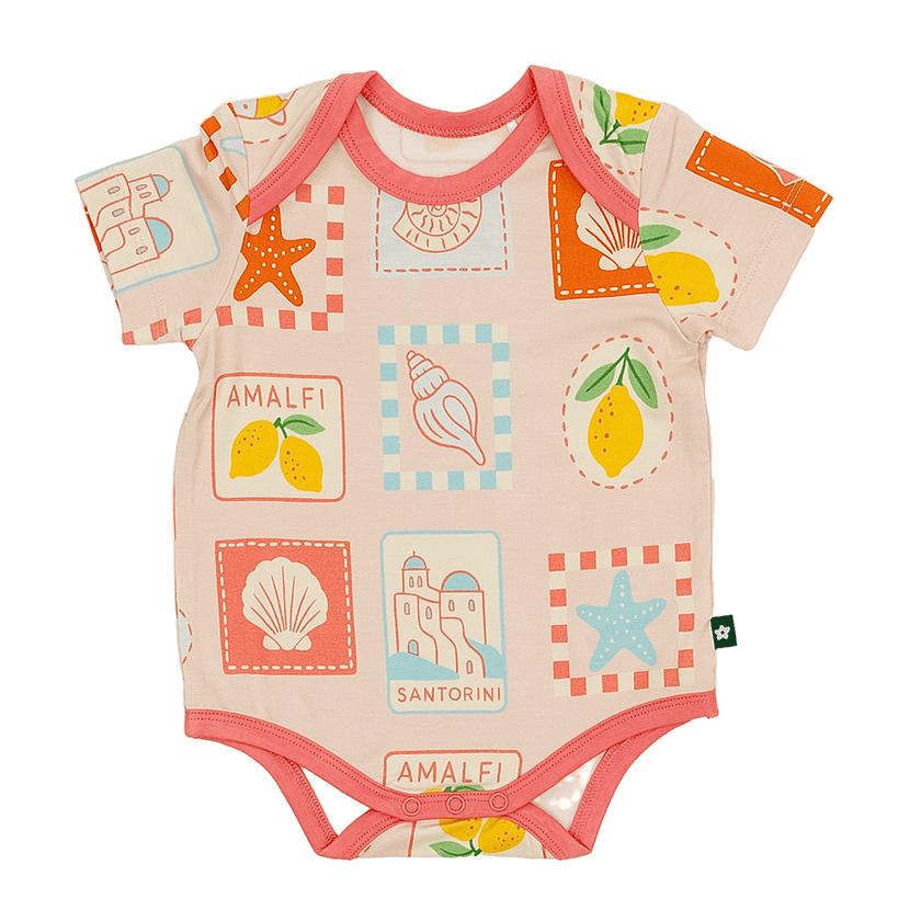 Short Sleeve Bodysuit in Amalfi Dreams