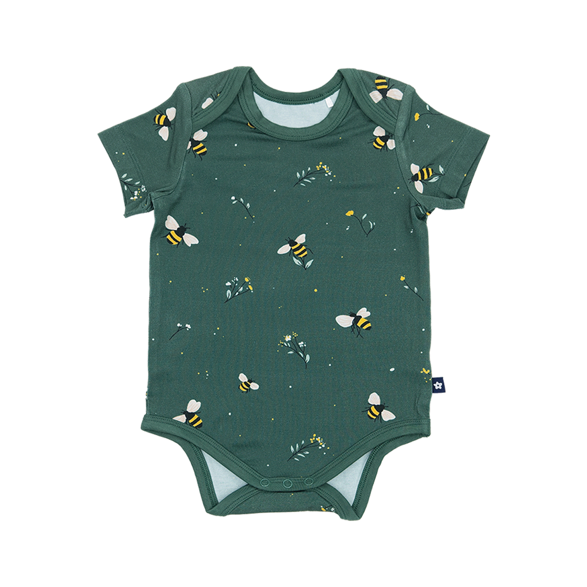 Short Sleeve Bodysuit in Busy Bee