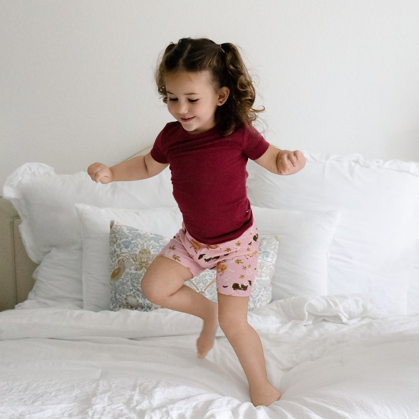 Short PJ Set in Pasture Play