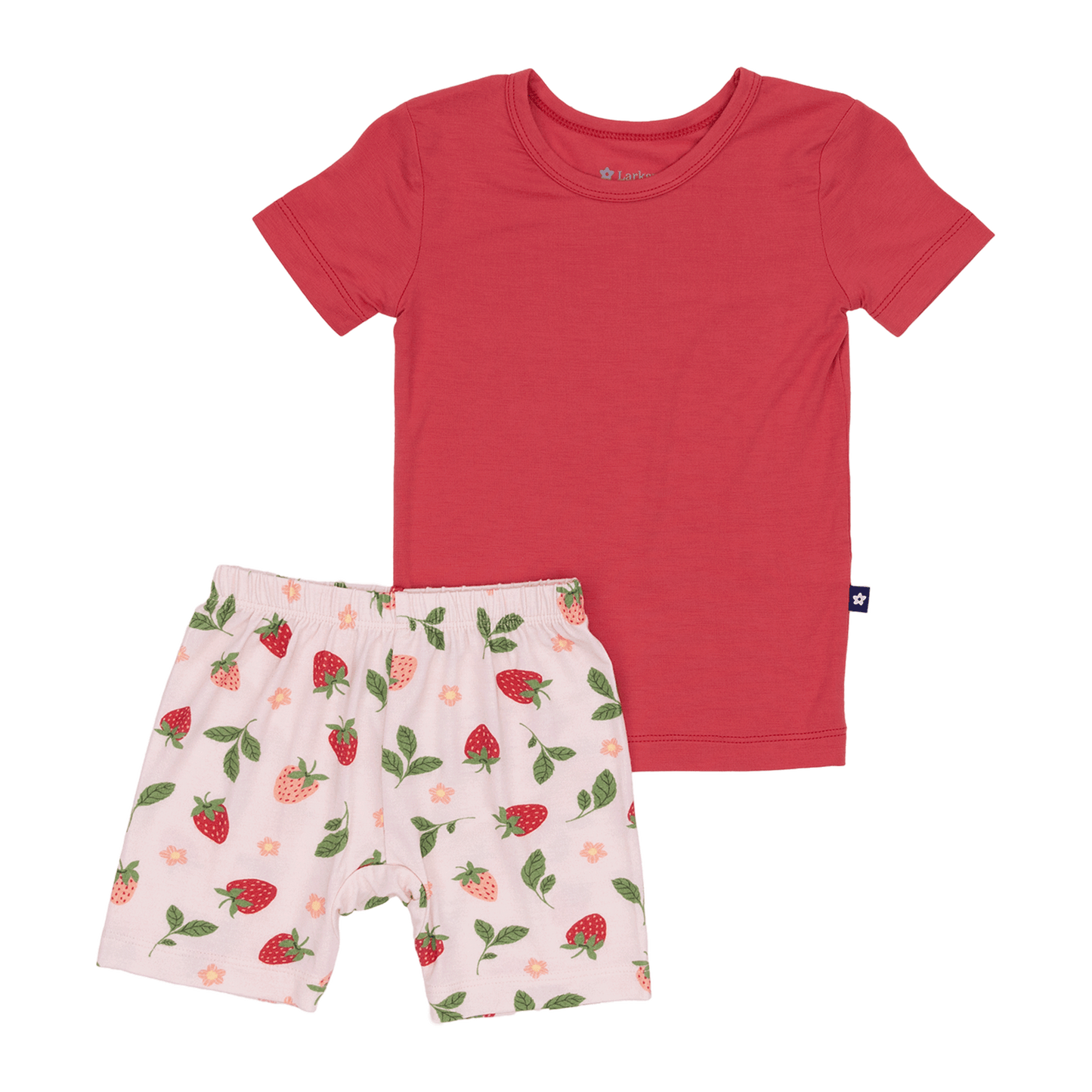 Short PJ Set in Strawberry Fields