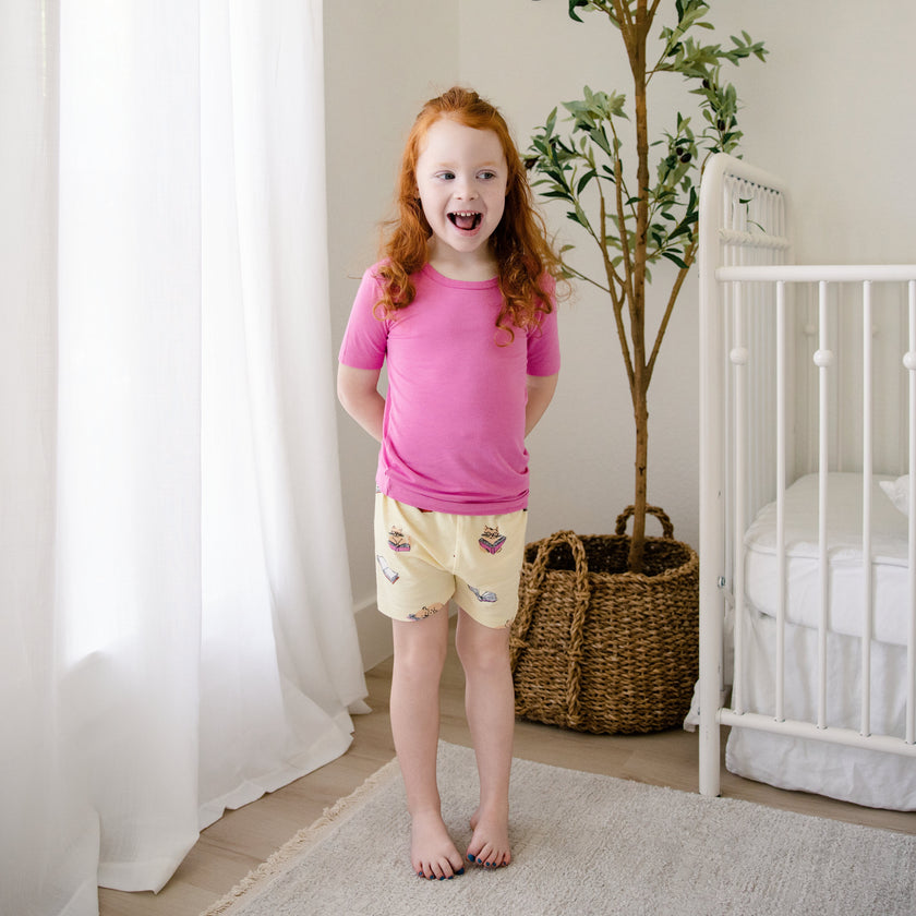 Short PJ Set in Whiskers and Words