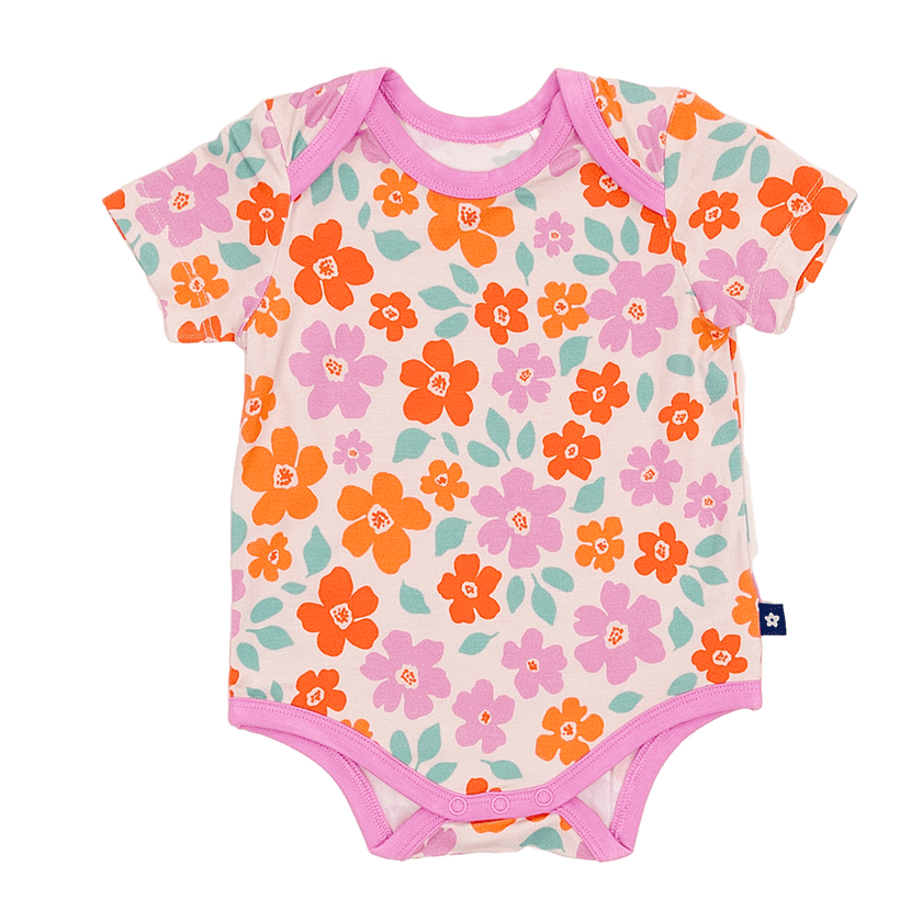 Short Sleeve Bodysuit in Sweet Blossom