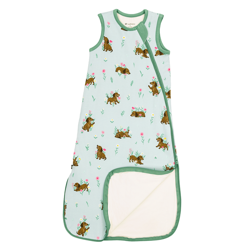 Sleep Sack in Dachshund Garden 1.0 TOG
