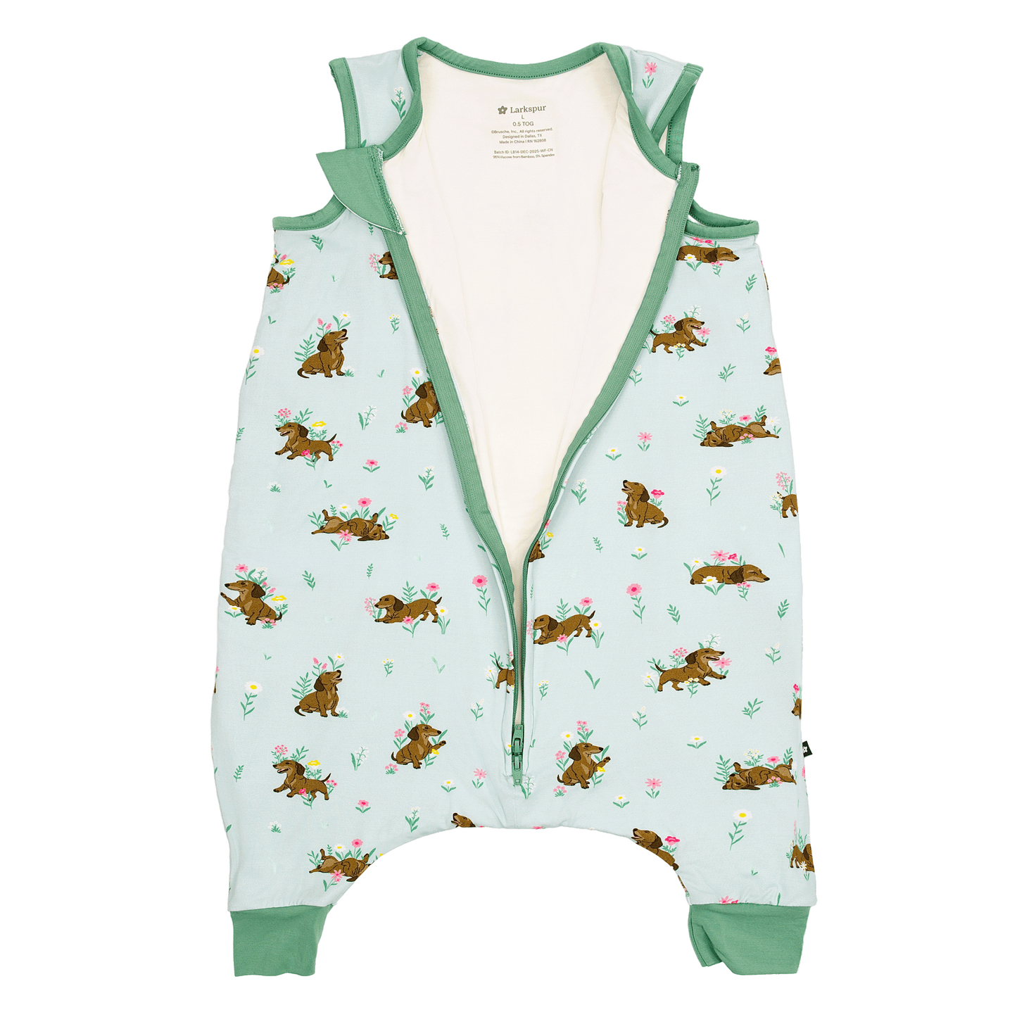 Sleep Sack Walker in Dachshund Garden 1.0 TOG