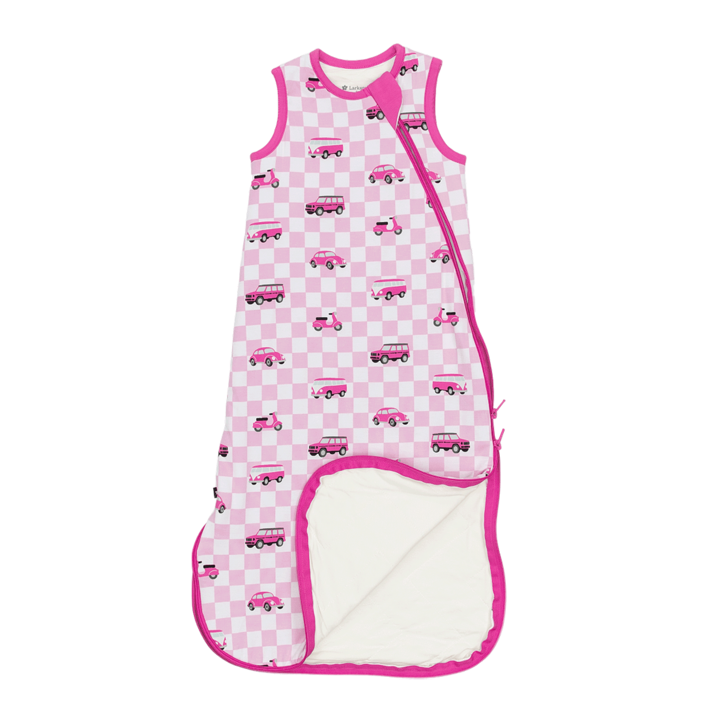 Sleep Sack in Pink Wheels 1.0 TOG