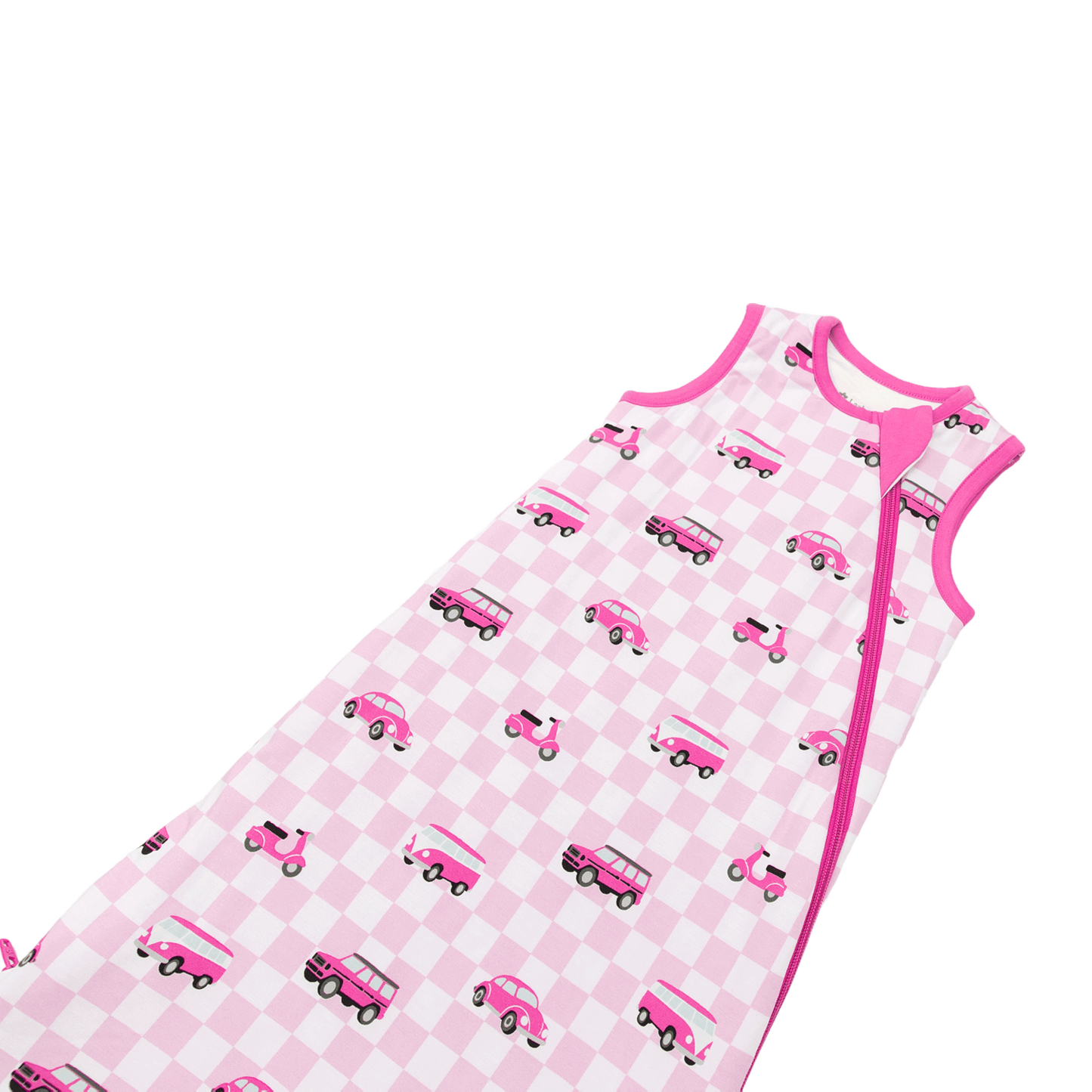 Sleep Sack in Pink Wheels 1.0 TOG