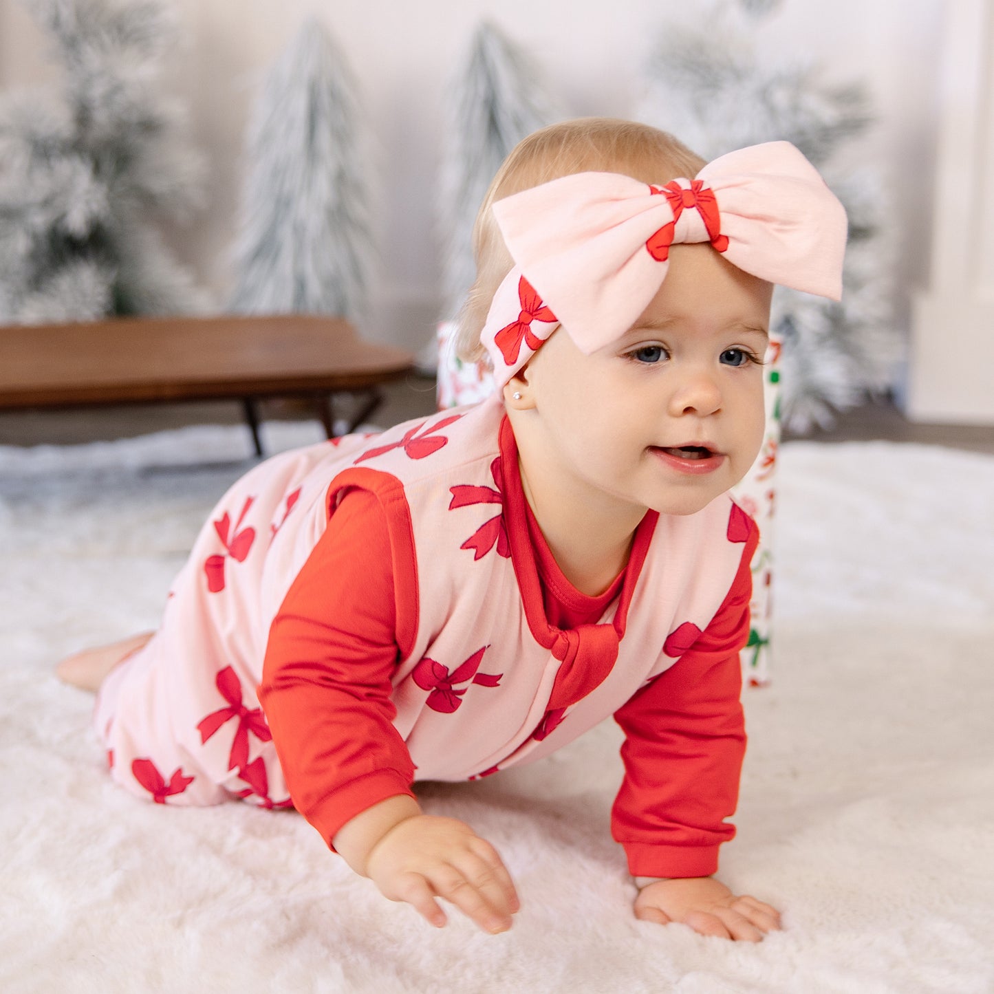 Sleep Sack Walker in Holiday Bows 1.0 TOG