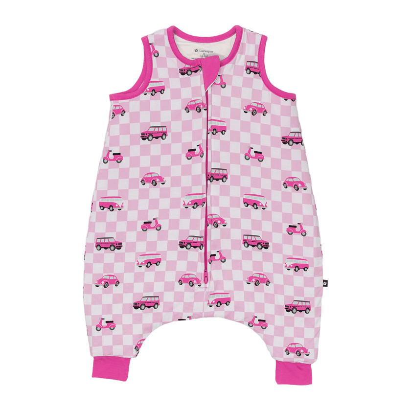 Sleep Sack Walker in Pink Wheels 1.0 TOG