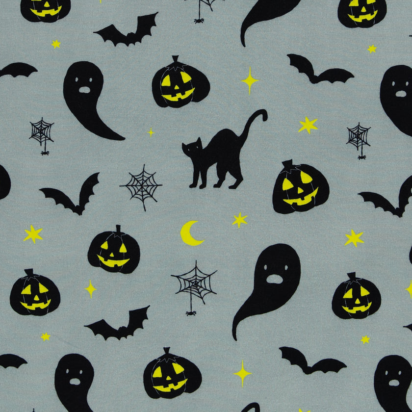 Convertible Footed Romper in Fright Night