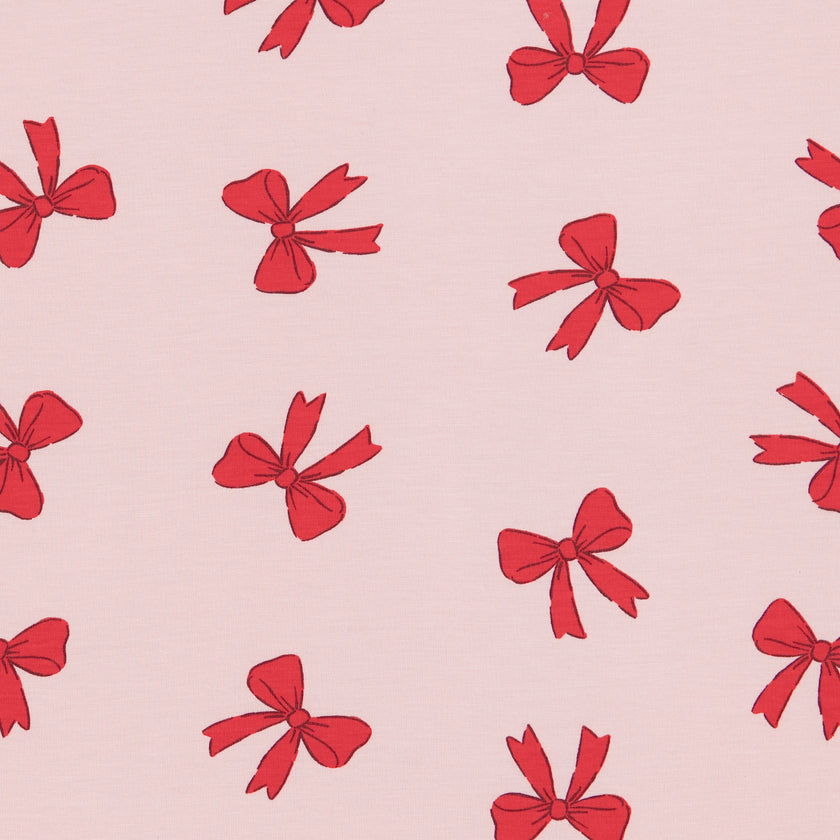 Convertible Footed Romper in Holiday Bows