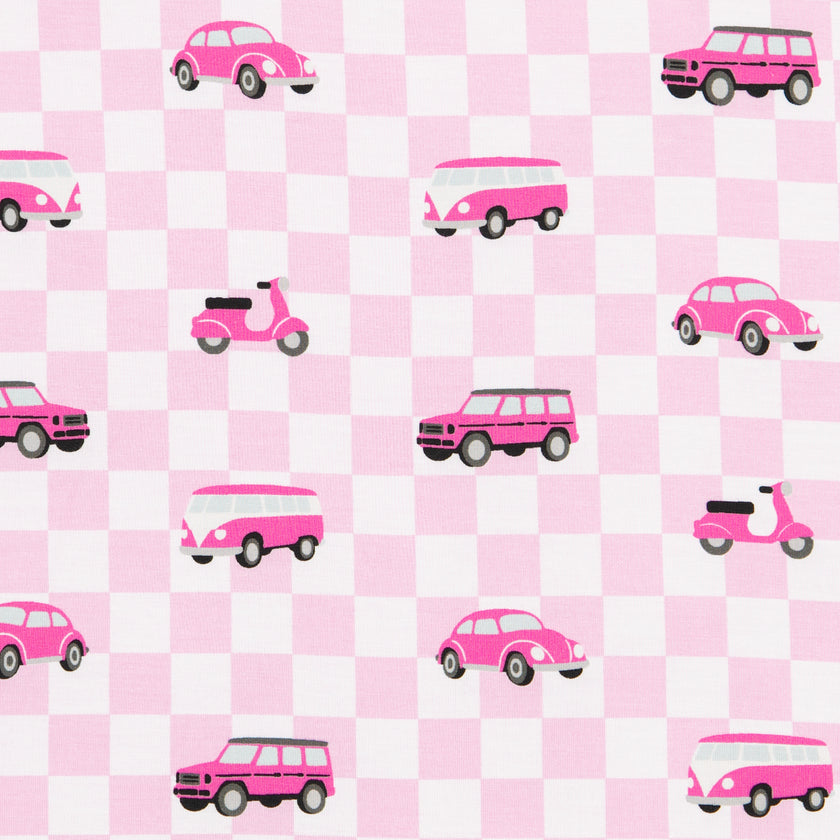 Sleep Sack in Pink Wheels 1.0 TOG