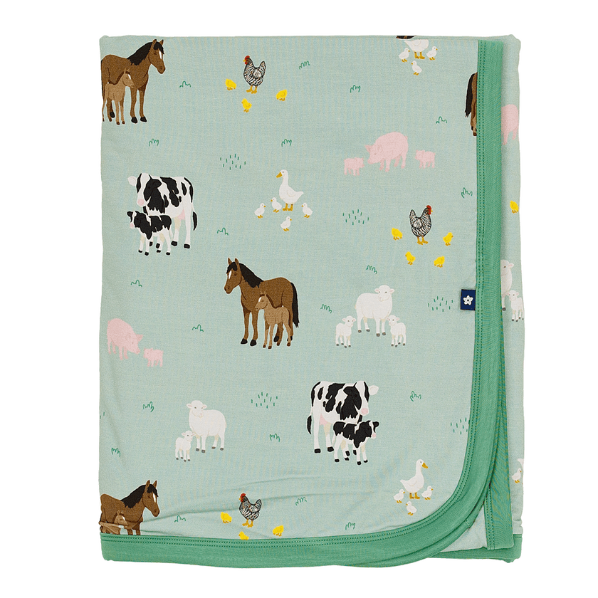 Toddler Blanket in Farm Animals