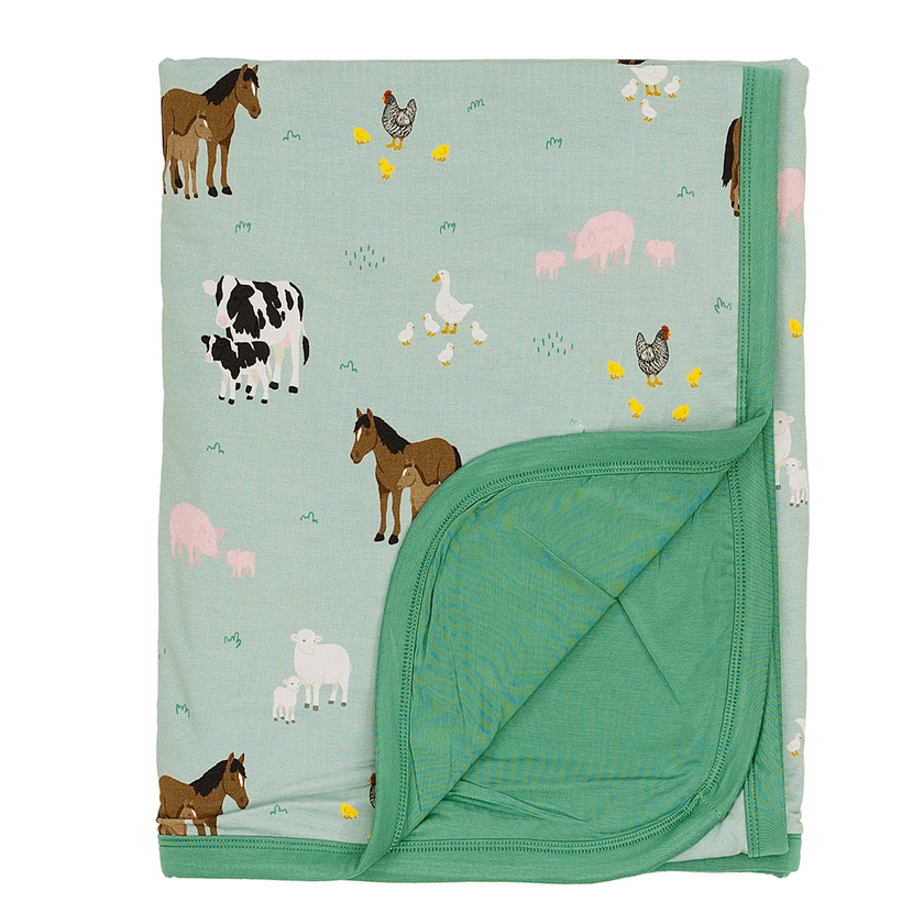Toddler Blanket in Farm Animals