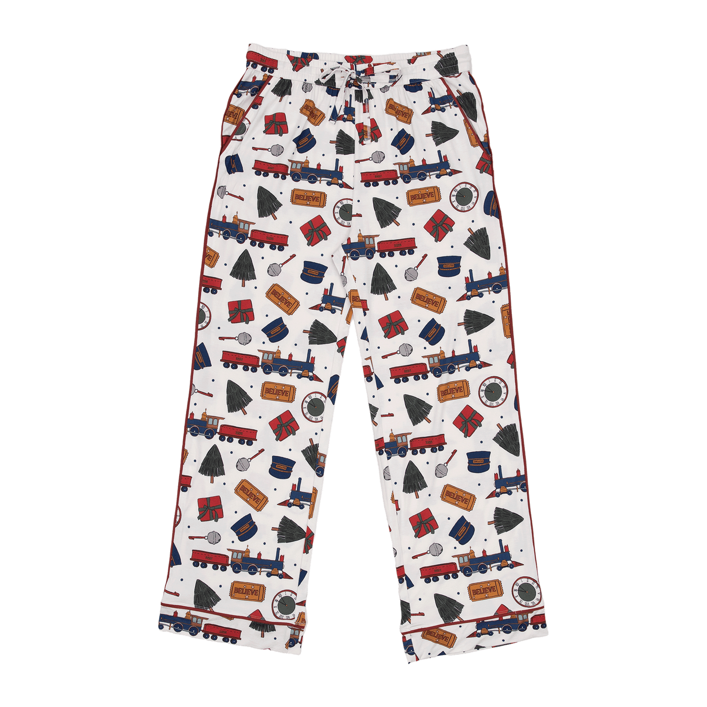 Women's Long Pajama Set in Holiday Express