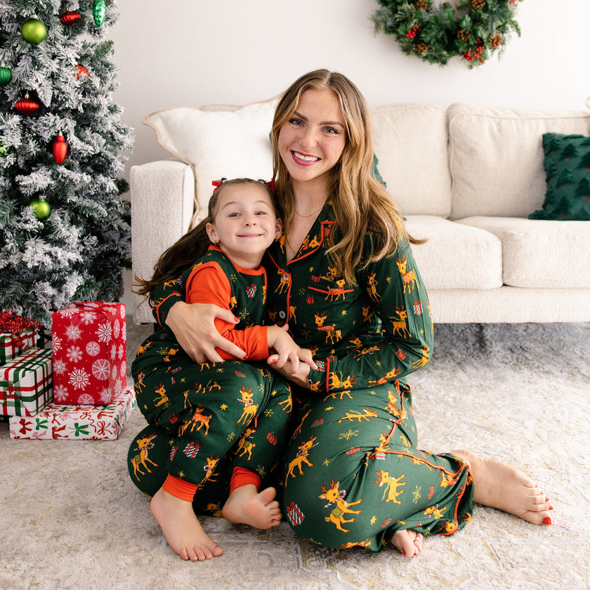 Women's Long Pajama Set in Oh Dear!