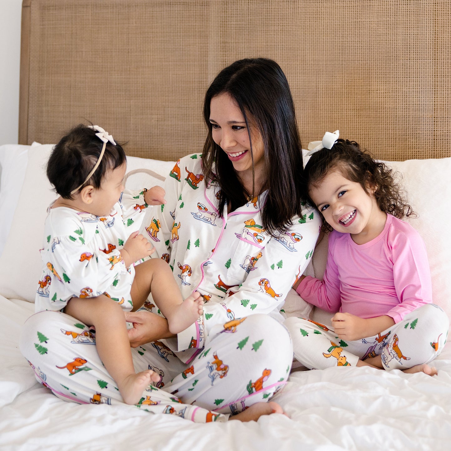 Women's Long Pajama Set in Pawder Patrol