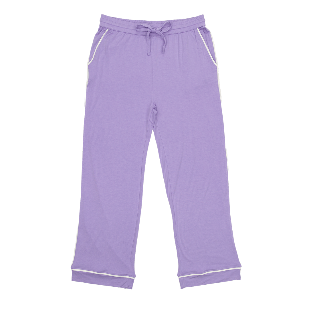 Women's Long Pajama Set in Plum Pudding