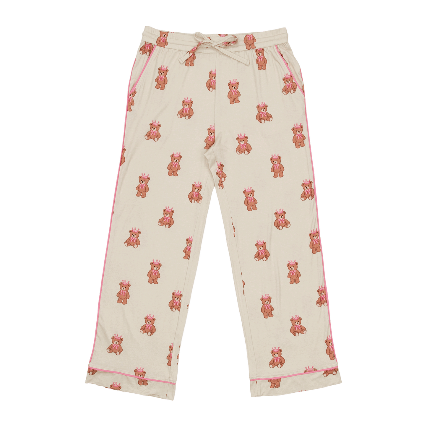 Women's Long Pajama Set in Princess Bear