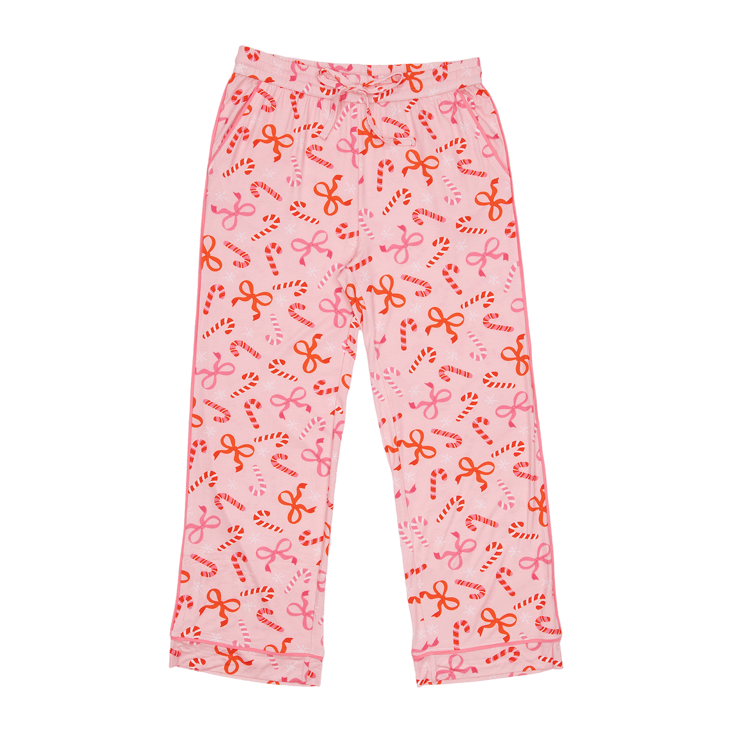 Women's Long Pajama Set in Ribbon and Cheer