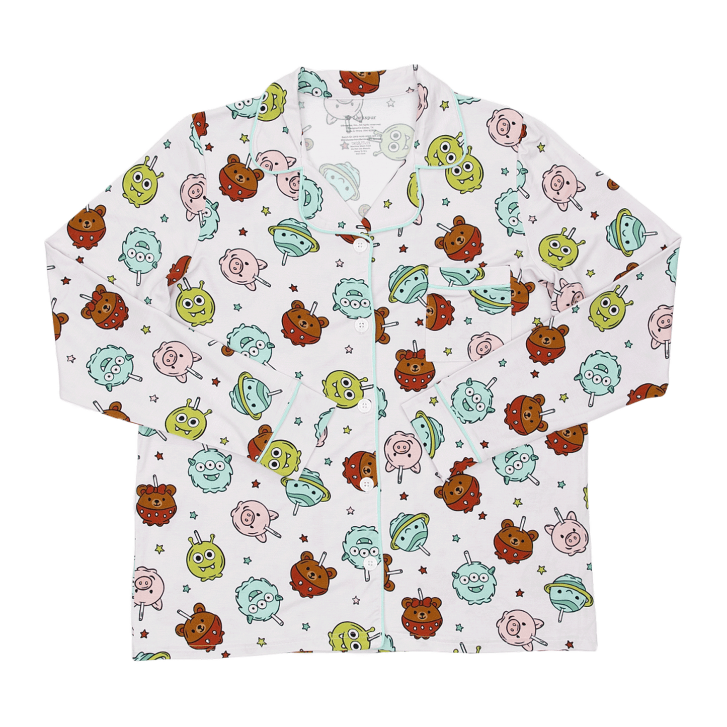 Women's Long Pajama Set in Sweet Squad