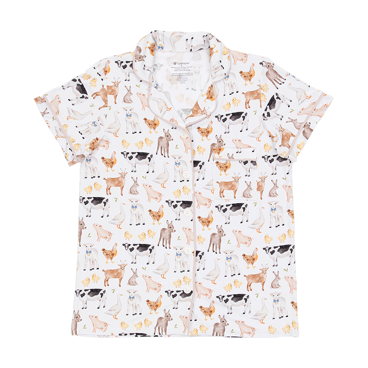 Women's Short Pajama Set in Funny Farm