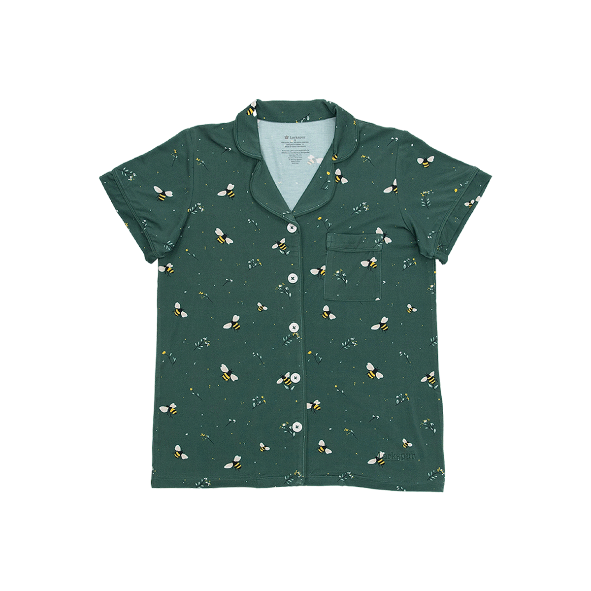 Women's Short Pajama Set in Busy Bee