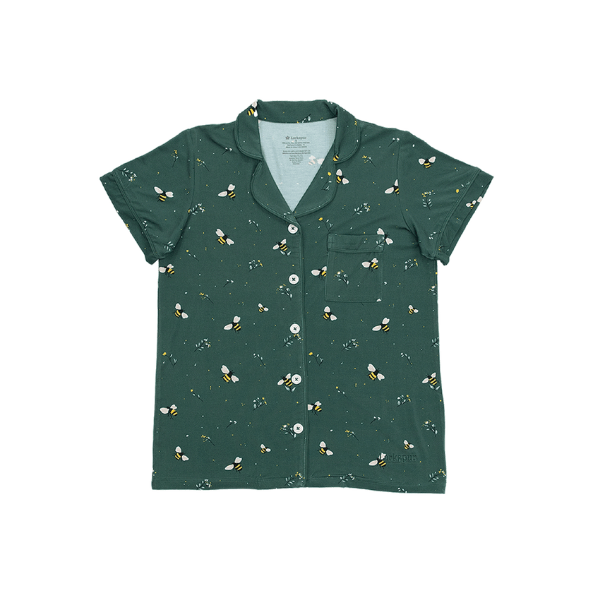 Women's Short Pajama Set in Busy Bee